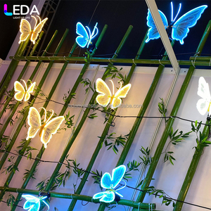 <span class=keywords><strong>Mini</strong></span> Mariposas LED Azules, Accesorios de Fiesta, Alas LED, Mariposas Eléctricas Móviles para Decoración de Eventos - Product Image 6