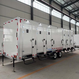 Remolque de <span class=keywords><strong>Baño</strong></span> de 4 a 8 Estaciones Accesible (ADA) para Bodas y Camping, <span class=keywords><strong>Baño</strong></span> Portátil para Exteriores - Product Image 5