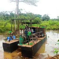 Mini-drague électrique submersible à assemblage rapide avec pompe et moteur, capacité 500 m/h, à vendre