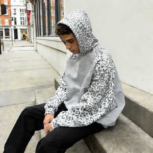 Manufacturer Custom Men's High Quality <b>Hoodie</b> Streetwear Vintage Heavyweight <b>Leopard</b> PrintOversized Zip up Blank <b>Hoodie</b> for Men - Product Image 1