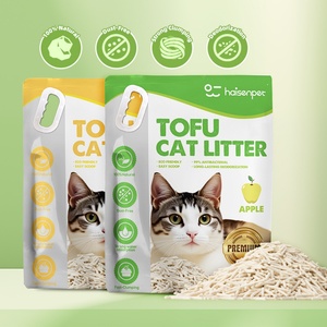 Arena para Gatos de Tofu 100% Natural, sin Polvo, Aglomerante Fuerte, Desodorizante, Venta al por Mayor de Fábrica OEM - Product Image 1