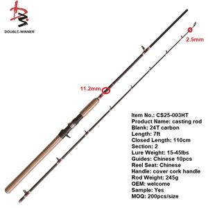 <span class=keywords><strong>Canne</strong></span> à pêche Double Winner <span class=keywords><strong>Casting</strong></span> 7ft 2 Section Poids du <span class=keywords><strong>leurre</strong></span> 15-45lbs Couverture Cork Handle Fishing Rod Carbon Blank - Product Image 6