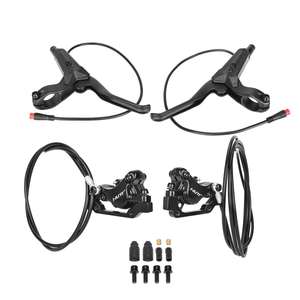 Ensemble de freins hydrauliques Ulip Y5 (avant gauche + arrière droit) 1070 mm 2050 mm, fonction de coupure du tube à huile, étrier en aluminium forgé de sécurité - Product Image 3