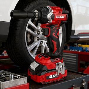 مفتاح ربط كهربائي لاسلكي GLGW بقوة 18 فولت وعزم دوران 350 نيوتن متر، مقاس 1/2 بوصة و3/4 بوصة، بدون فرش - Product Image 2