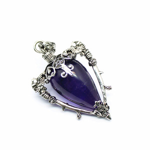 Pendentifs Breloques en Cristal Naturel Poli, Design Goutte d'<span class=keywords><strong>Eau</strong></span>, Pierres de Guérison - Product Image 5