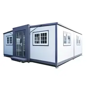 Moderne Villa vorgefertigte modulare Container-Fertighäuser 2 Schlafzimmer
