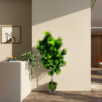 Vente en gros d'oliviers artificiels pour intérieur et extérieur, plantes artificielles, feuilles d'ananas simulées, décoration végétale pour la maison, le bureau et les magasins