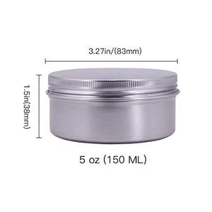 Factory Custom Aluminium Jar Container Empty Metal Can Packaging Small Round Box Candle <b>Tin</b> for Candle - Product Image 2