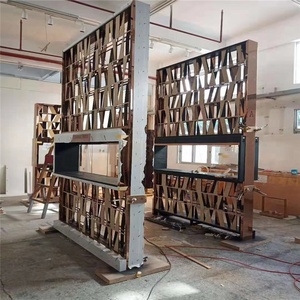 Trang Trí Kim Loại Kệ Phân Vùng Khung Thép Không Gỉ <span class=keywords><strong>Divider</strong></span> Antique Brass Màu - Product Image 3