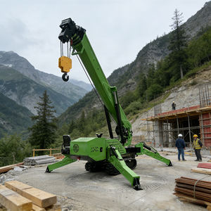 מנוף זחלי מיני דיזל חדש T-020 בעל כושר הרמה של 3 טון, 5 טון, 8 טון, מנוף עכביש עם זרוע הידראולית טלסקופית, מנוף עכביש 12 טון - Product Image 4