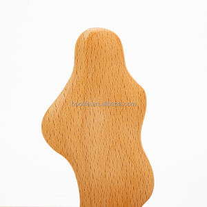 Precio de fábrica Masajeador Gua Sha Board Set Piel Facial Madera de haya Masaje Multifunción - Product Image 5