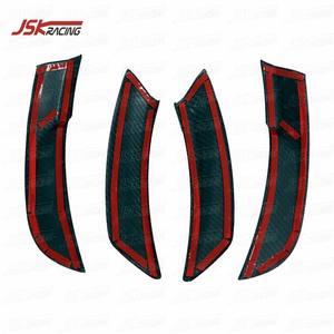 GARNITURE DE ROUE ARRIÈRE EN FIBRE DE CARBONE ROUGE NOIR GARNITURE D'AILE pour 2021-2023 SUBARU <span class=keywords><strong>BRZ</strong></span> - Product Image 3