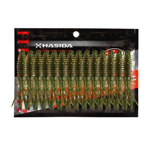 Histar Shining thiết kế dài nhân tạo mềm silicon <span class=keywords><strong>Worm</strong></span> thu hút độ đàn hồi cao <span class=keywords><strong>BiBi</strong></span> Tôm câu cá thu hút làm bằng cao su bền - Product Image 5