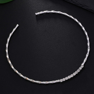 <span class=keywords><strong>สร้อย</strong></span>คอช็อคเกอร์แบบปรับได้ ดีไซน์ไม้ไผ่ ชุบทองคำขาว บน<span class=keywords><strong>ส</strong></span><span class=keywords><strong>แตน</strong></span><span class=keywords><strong>เล</strong></span><span class=keywords><strong>ส</strong></span><span class=keywords><strong>ส</strong></span>ตีล ล่าสุด ขายส่ง<span class=keywords><strong>ส</strong></span>ำหรับผู้หญิง <span class=keywords><strong>สร้อย</strong></span>คอแบบเปิดบริเวณกระดูกไหปลาร้า - Product Image 4