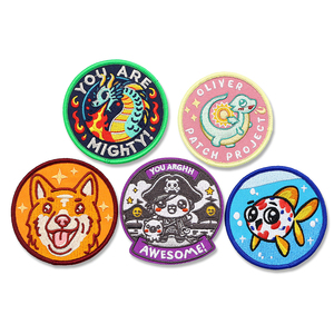 Bien conçu fer sur mignon dessin animé Surf patchs broderie champignon patchs pour vêtements décorations - Product Image 6