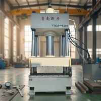 Presse à emboutir à quatre colonnes CE 630 tonnes pour métaux, avec plusieurs tiges supérieures et réservoir d'eau en acier inoxydable, moteur PLC et roulement