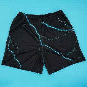 Short en maille de basket-ball de gymnastique à double couche personnalisé, short en maille graphique d'anime en polyester 100% de haute qualité - Product Image 2