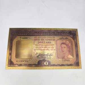 6 Stück Malaya und Britisch-Borneo 1 5 10 50 100 500 Dollar Vergoldete Banknoten Requisitengeld als Geschenk und Souvenir - Product Image 5