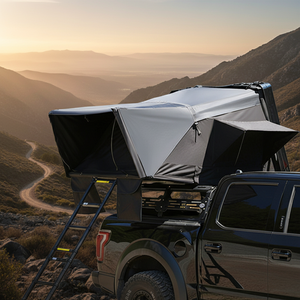 Tente de toit rigide légère à prix d'usine avec <span class=keywords><strong>annexe</strong></span> pour voiture, tente de camping en aluminium pour toit de voiture - Product Image 4