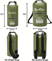 Mochila Impermeable de Alta Resistencia, Bolsa Seca Enrollable para Viajes, Kayak, Rafting, Navegación, Senderismo, Camping, Deportes Acuáticos
