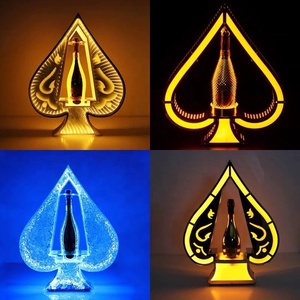 Nouveaux produits fiole de température thermos barre étagère éclairée liqueur Bo rack vin acrylique créatif personnalisé Glorifer Led bouteille affichage - Product Image 2