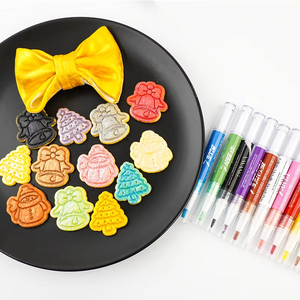 OEM ossido di titanio oro polvere metallizzato pennarello pennarello commestibile <span class=keywords><strong>per</strong></span> il disegno biscotti torta fondente decorazione - Product Image 4