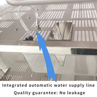 Cage à rats en plastique et acier inoxydable de haute qualité, style simple, pour laboratoire, élevage de souris et rongeurs, alimentation et abreuvement