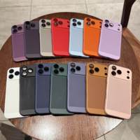 Coque de téléphone en matériau PC original pour 17/16/15/14 Pro Max avec dissipation thermique et protection de l'objectif