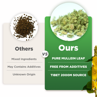 Tisane Mélangée Chinaherbs GMP Personnalisée aux Feuilles de Molène Fraîches pour la Santé Pulmonaire et le Confort des Fumeurs – Sachet Spécialisé pour la Purification Respiratoire à Base de Plantes