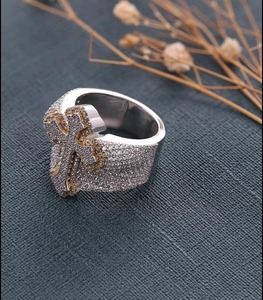 Most Demanded Moissanite Diamond <b>Ring</b> 18K Gold Plated Fashion Jewelry for Daily Wear Available for Bulk Quantity - Product Image 3
