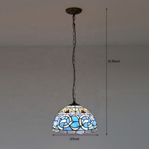 Lámpara Colgante LongHuiJIng de 12 Pulgadas de Ancho con Pantalla Hecha a Mano, Luz Individual - Product Image 5