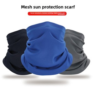 Masque facial, cache-cou et foulard en polyester soie glacée, séchage rapide, respirant, unisexe, pour l'été, la protection solaire, le cyclisme, la pêche et les activités de plein air - Product Image 5