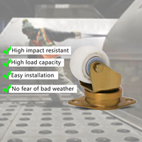 SKU-C Support D'or Nylon Wheel Maintenance Air Cargo Gratuit Convoyeur Roulette Facile Installation Roulette À Bille L'aéroport Roulettes