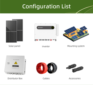Sistema Solar Growatt de 10KW 20KW 30KW 50KW, Sistema Solar Growatt Conectado a la Red para Proyectos Residenciales e Industriales - Product Image 3