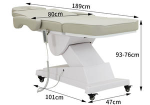 HICOMED 2024 Venta al por mayor Personalizable Salón de belleza Cama de pestañas Mejor masaje eléctrico Cama de fisioterapia - Product Image 6