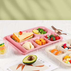 Plato de Control de Porciones con 3 <span class=keywords><strong>Divisiones</strong></span>, Material de Paja de Trigo para Platos de Comida Saludable - Product Image 4