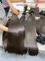 En gros Cheveux humains vierges vietnamiens Remy bruts Sdd Bone Bundles, cuticules intactes, lisses, double tirage