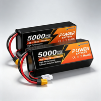 Batterie LiPo souple Newyenk 11.1V 5000mAh 70C avec connecteur Deans EC5, haute décharge, 800 cycles, polymère lithium pour voiture RC, camion, bateau, buggy