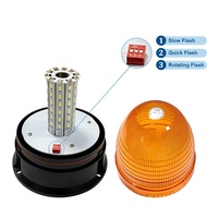 Feux de signalisation LED ambre 12W, DC12-24V, 60 pièces, lampe de sécurité clignotante et rotative pour camion, remorque, bus, engins de construction