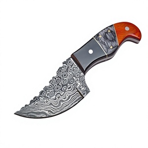 Couteau de chasse artisanal en acier Damas de haute qualité avec manche en bois, dureté 58-60HRC, garantie de 3 ans pour les revendeurs - Product Image 6