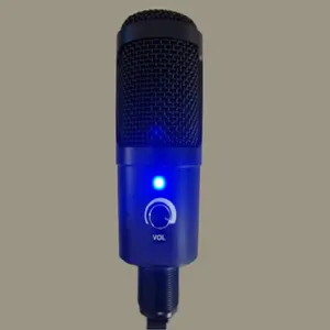 Conjunto de micrófono de condensador con cable, equipo de transmisión en vivo, para ordenador, teléfono móvil, grabación, tarjeta de sonido