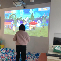 Système de Projection murale interactif à réponse rapide de haute précision jeu 3D multijoueur virtuel 55 jeux pour centre d'amusement pour enfants