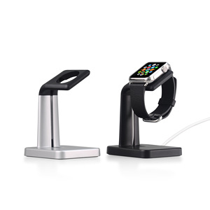 Apple <b>Watch</b> Stand Universal Charging Dock Desktop Holder <b>Silver</b> Black ABS Material 5W Wireless Charging <b>Smart</b> <b>Watch</b> Stand - Product Image 1