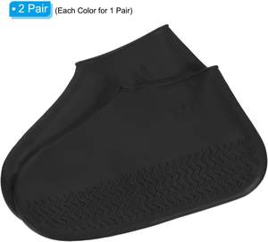 Couvre-chaussures imperméables réutilisables unisexes durables antidérapants en silicone pour la protection contre la pluie - Product Image 3