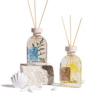 Diffuseur à bâtonnets personnalisé 150 ml, senteurs Sel Marin, Sauge, Océan, Marque Privée, Parfum d'ambiance, Achat Mixte, OEM, ODM, Cadeau, Vente en Gros