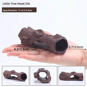 <strong>Fish</strong> Tank Landscape Aquarium Decoration Purple Clay Special-shaped Hideout Breeding Pottery <strong>Pot</strong> - Product Image 2