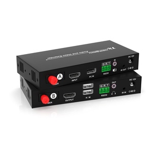 AV Over Fiber 2K60Hz Fiber Optic Extender 20KM Transmission KVM Extender - Product Image 5