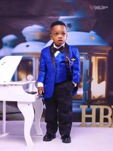 Новый модный детский костюм для мальчиков из <span class=keywords><strong>3</strong></span> предметов: брюки, высококачественный комплект для свадьбы на заказ, роскошный подарок для детей CK024 - Product Image 2