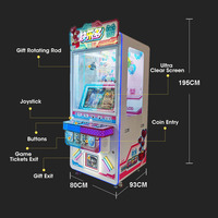 Machine de jeu d'arcade à pièces personnalisée, style rétro, jeu de rôle, promotion Strike Monster, prix, cadeau, métal/PVC/acrylique 1-2