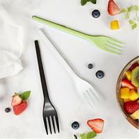 Fourchette et cuillère jetables biodégradables Greenday en CPLA de qualité alimentaire, couverts en PLA de 6 pouces/6,5 pouces, couleur personnalisée pour pique-nique